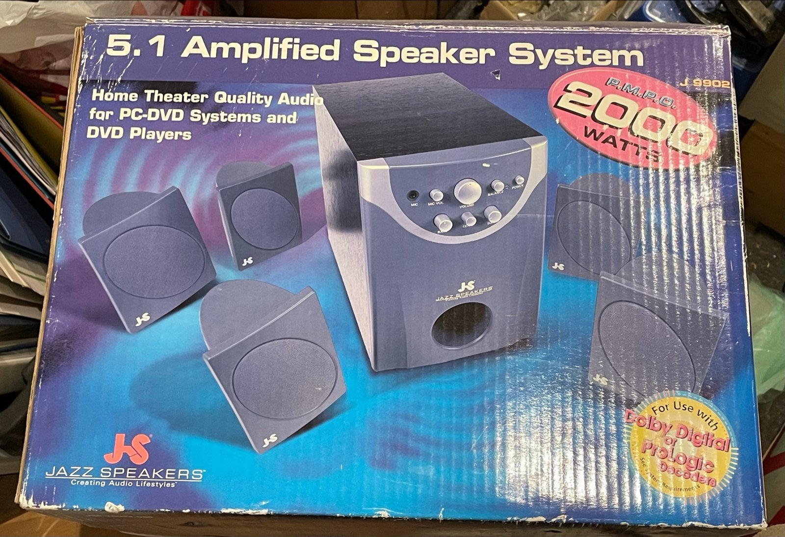 Jazz Speakers 5.1 Versterkt Luidsprekersysteem, Gebruikt, Ophalen of Verzenden, Surroundset, Geschikt voor surround/home cinema