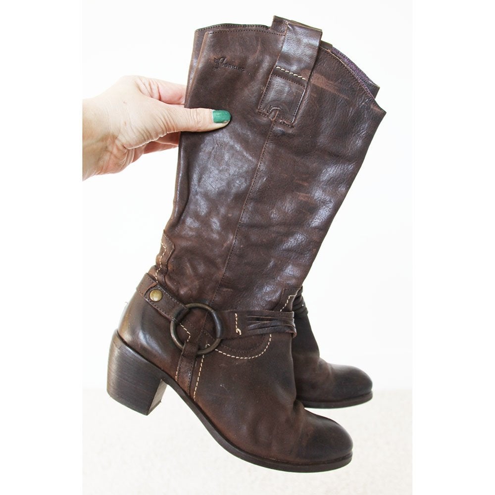 Prachtige Leren Dorking Cowboy Laarzen -s14 (Maat 38) € 65,-, Hoge laarzen, Ophalen of Verzenden, Zo goed als nieuw, Dorking