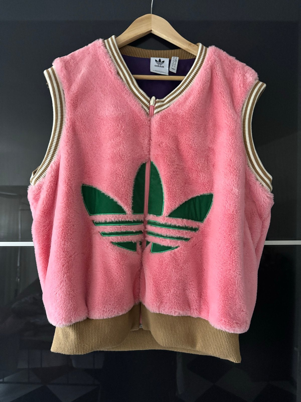 Adidas Roze Fleece Vest - Maat M, Ophalen of Verzenden, Nieuw, Maat 38/40 (M), Roze