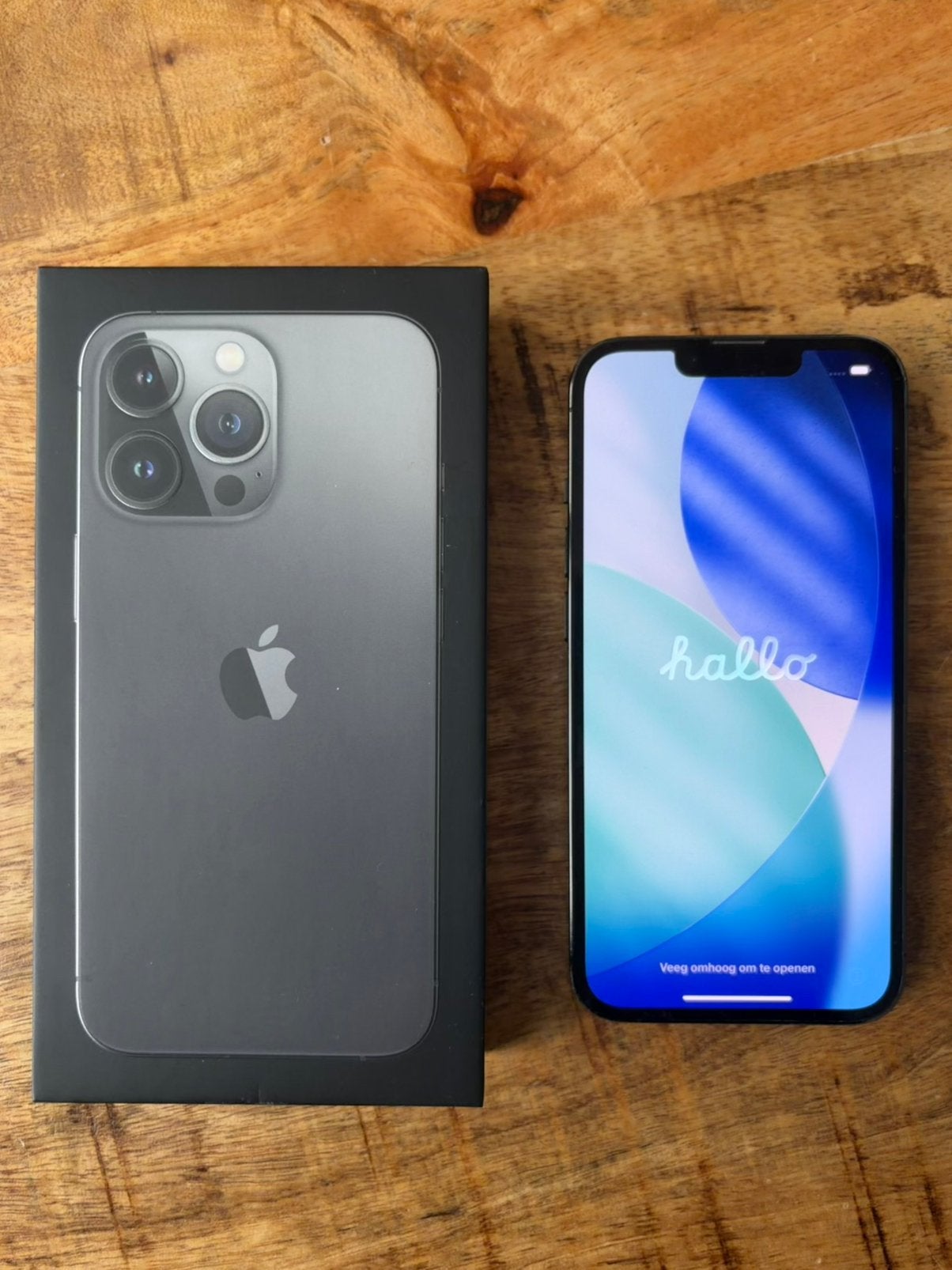 Apple Iphone 13 pro space grey, 128 GB, Zwart, 77 %, Ophalen of Verzenden