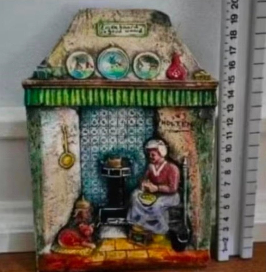 Brocante Vintage 3d tegel - Eigen haard- ook Verzenden, Antiek en Kunst, Ophalen