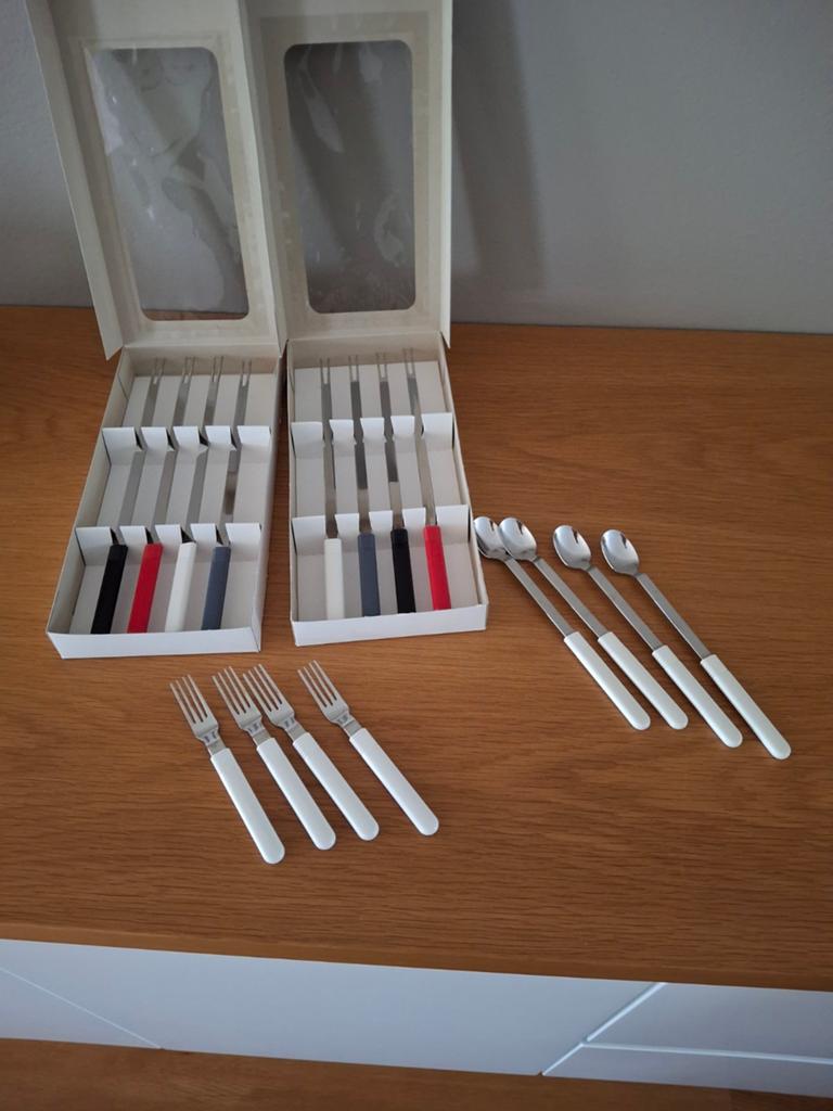 IKEA Charad Fonduevorkjes en Lepels Set - Vintage, Ophalen of Verzenden
