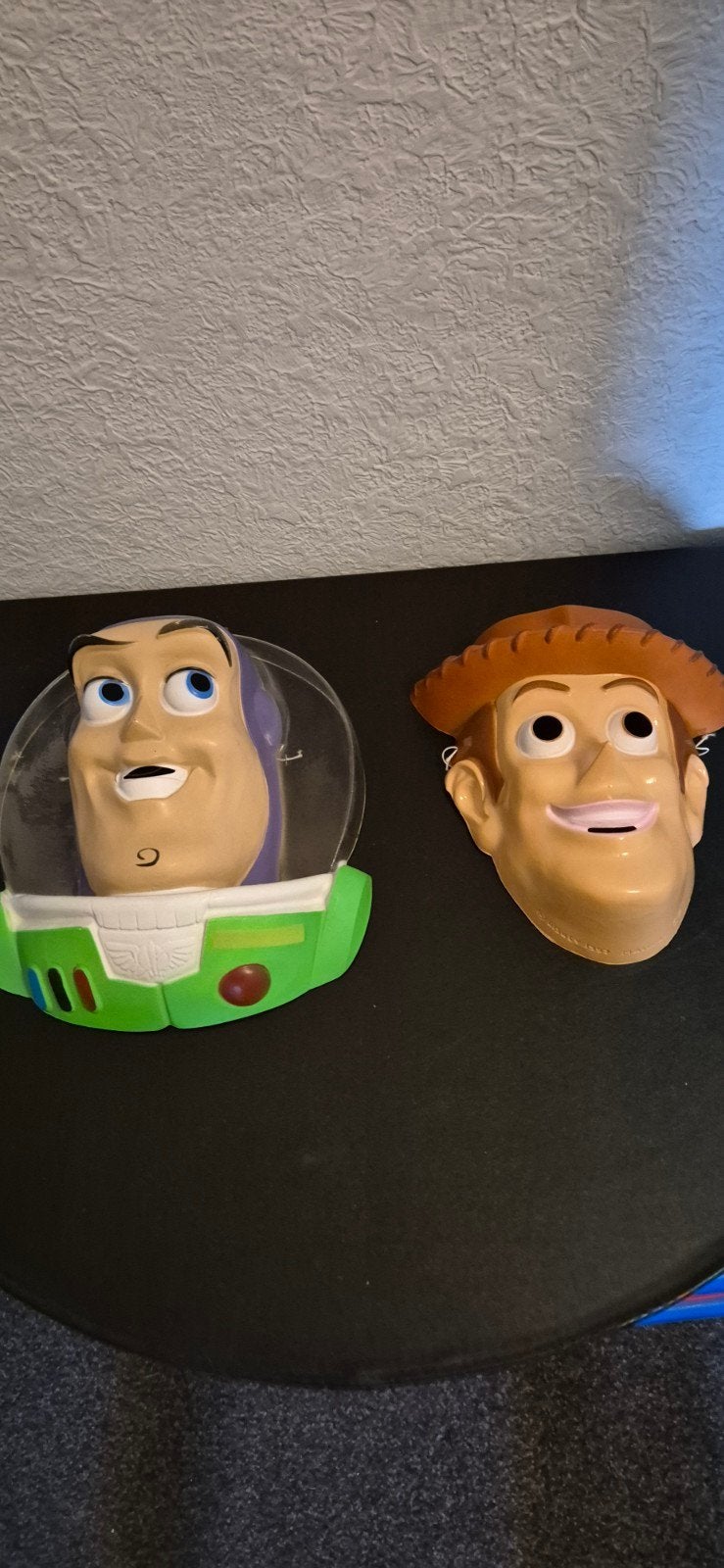 Toy Story 1 Buzz Lightyear & Woody Maskers, Ophalen of Verzenden, Overige figuren, Gebruikt, Beeldje of Figuurtje