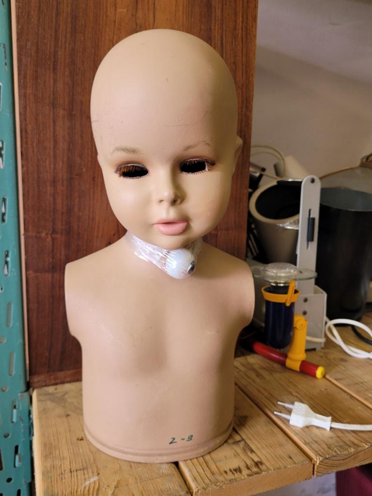 Vintage kinder hoofdje, Antiek en Kunst, Ophalen of Verzenden