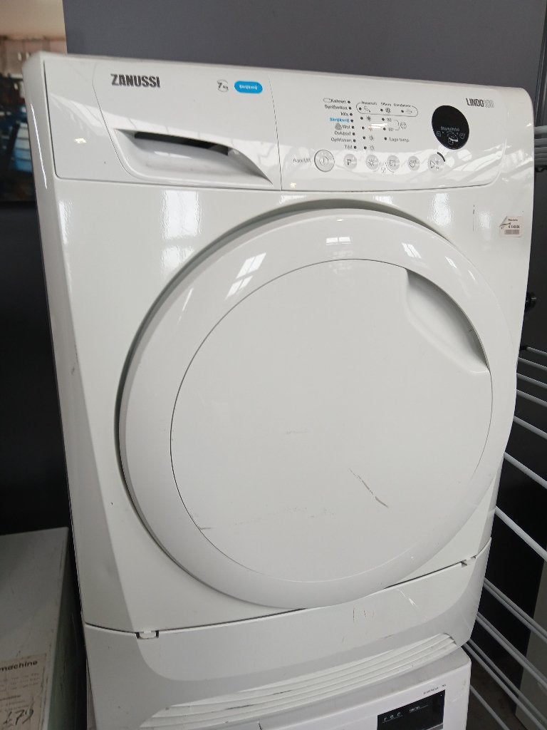 Zanussi wasdroger 3 maanden garantie, Ophalen, Refurbished, Condens, Minder dan 85 cm