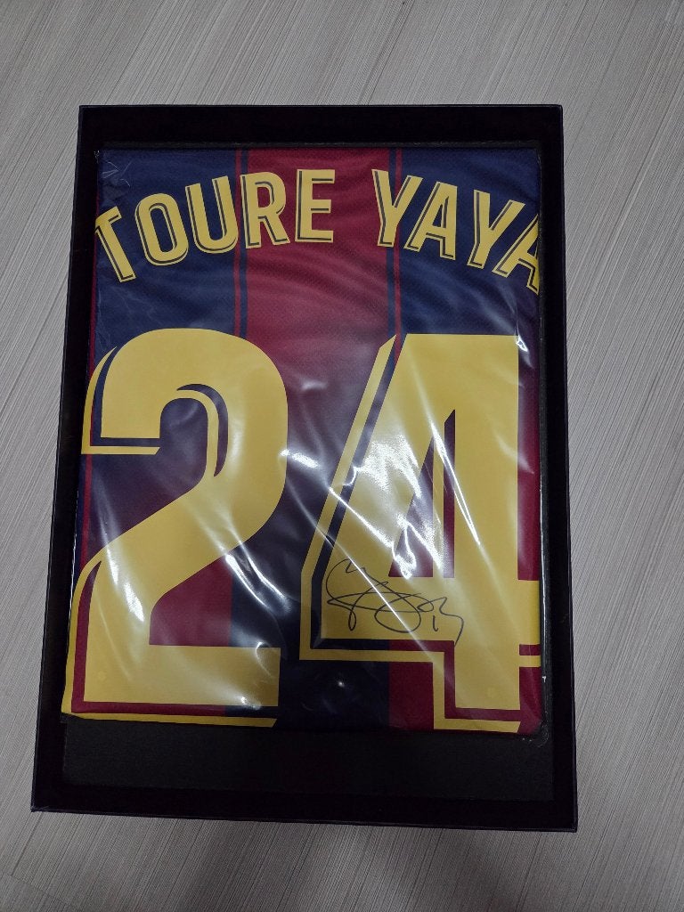 Yaya Touré gesigneerd FC Barcelona shirt Icons, Verzamelen, Sportartikelen en Voetbal, Verzenden, Nieuw, Buitenlandse clubs, Shirt