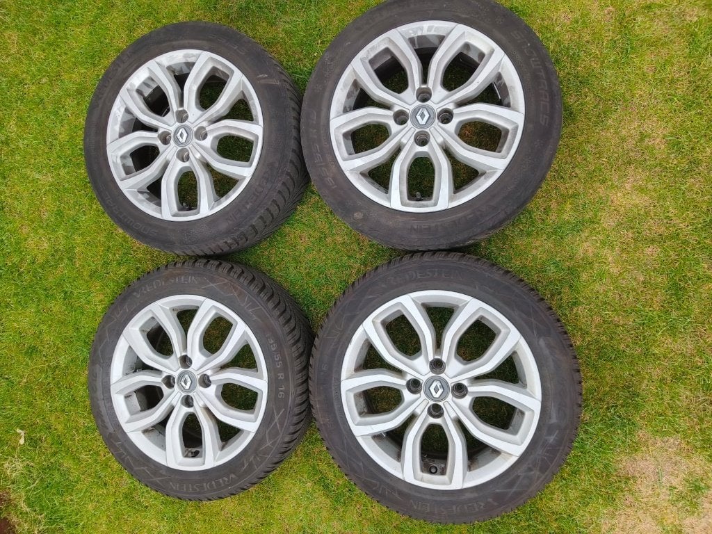 Winterbanden met lichtmetalen velgen 195/55 R16, Auto-onderdelen, Banden en Velgen, Ophalen, 16 inch, Banden en Velgen, Winterbanden
