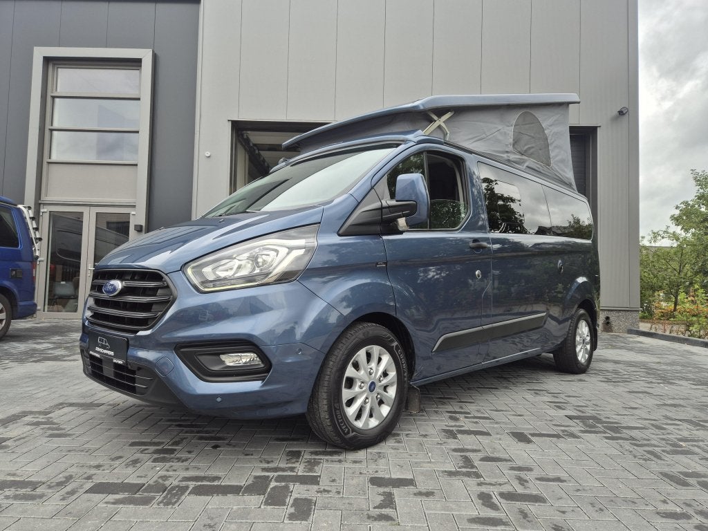 Ford Nugget Plus Westfalia Buscamper 2023 wc Luifel Trekhaak, Caravans en Kamperen, Automaat, Koelkast, Buscamper of Camperbus