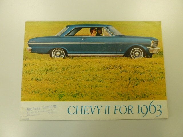 1963 Chevrolet Chevy II Nova Brochure USA, Ophalen of Verzenden, Gelezen, Chevrolet