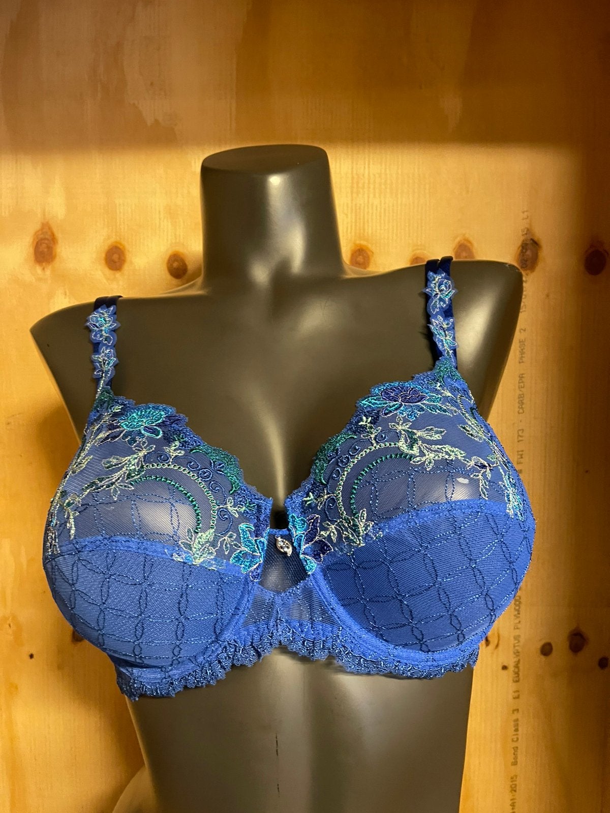 Lise charmel bh 85c model cristal et d eau, Verzenden, Blauw, BH