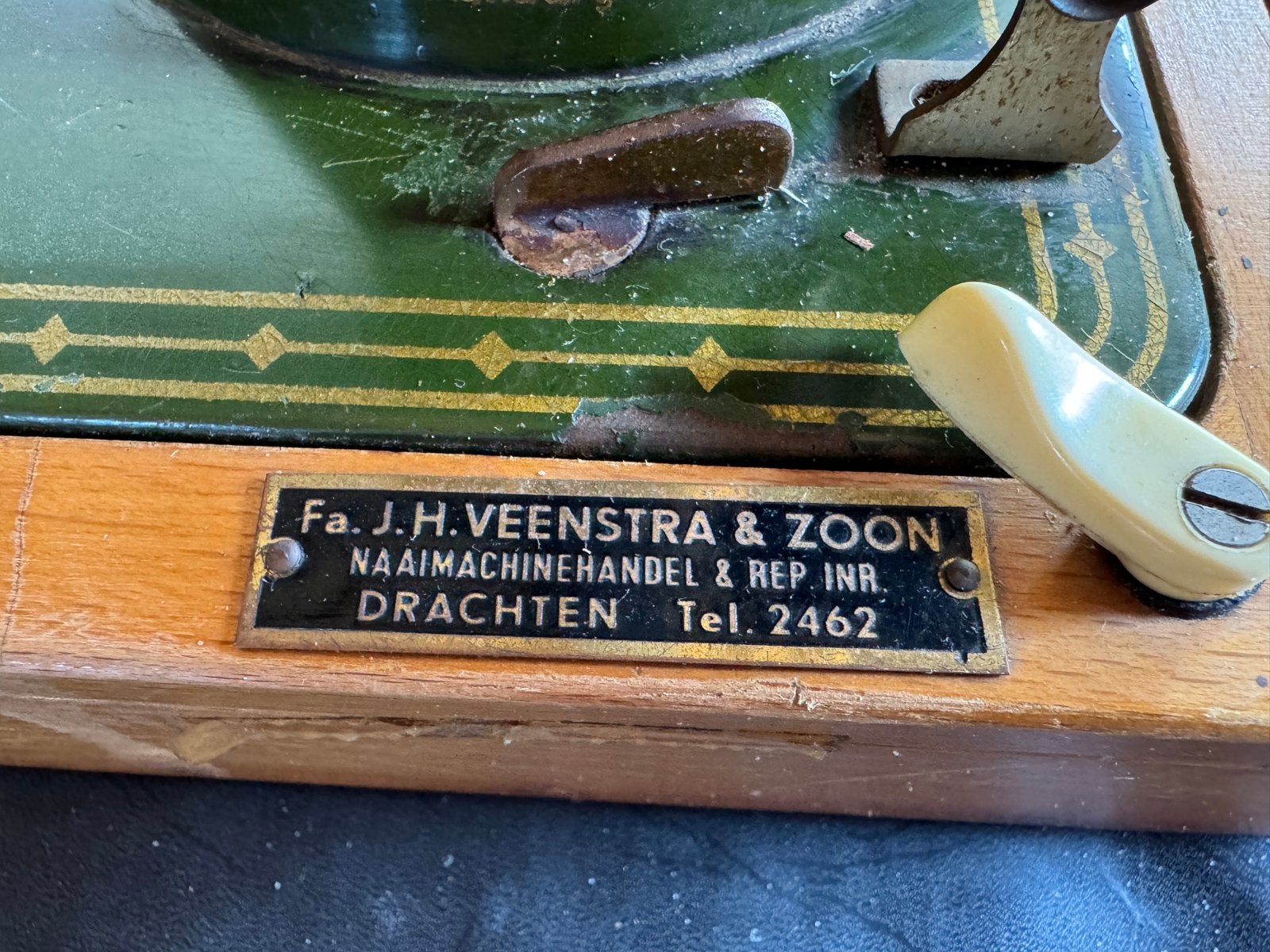 Vintage Köhler Naaimachine met SKF Motor, Ophalen