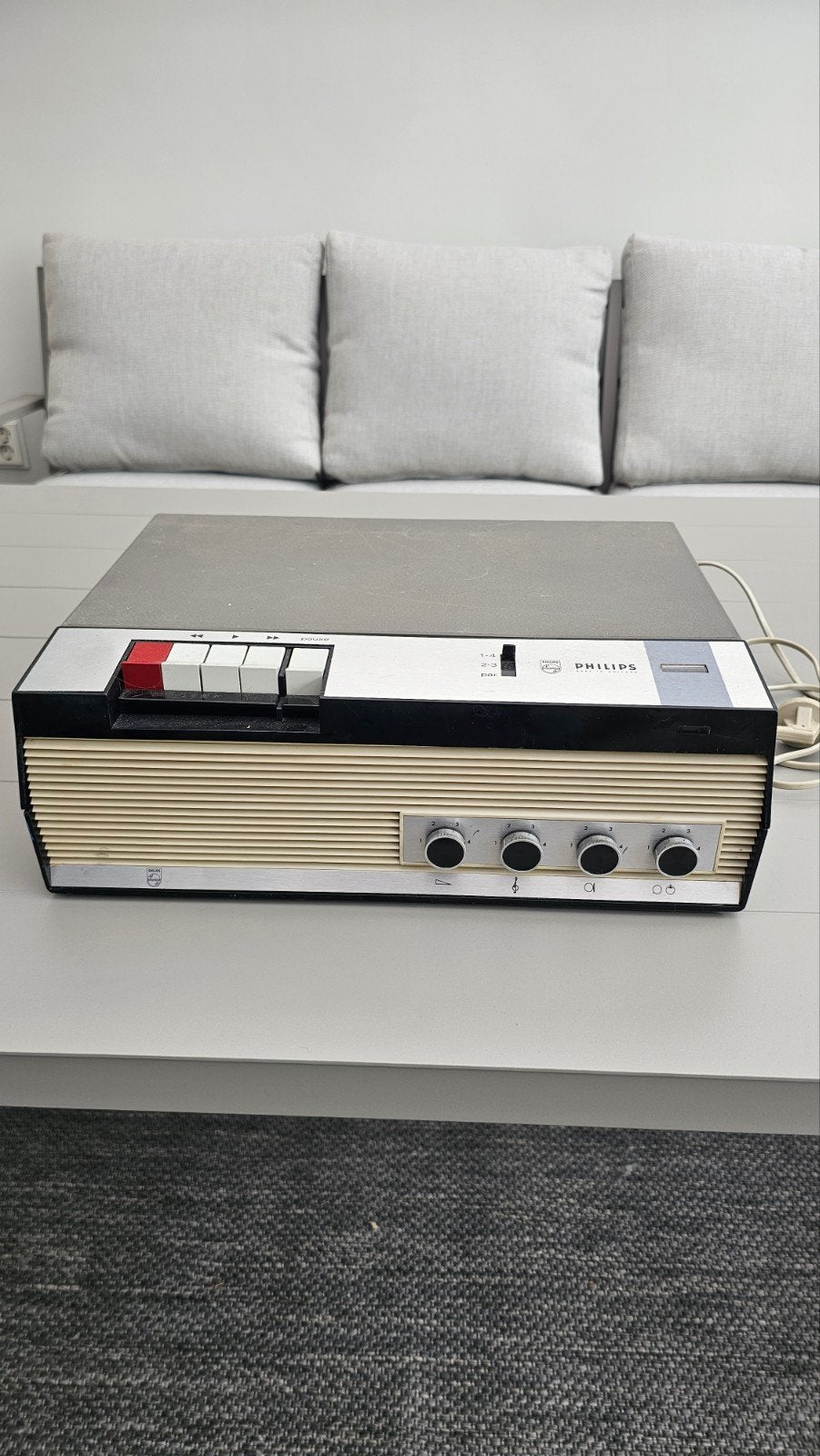 Vintage Philips bandrecorder / taperecorder – defect, Ophalen of Verzenden, Bandrecorder