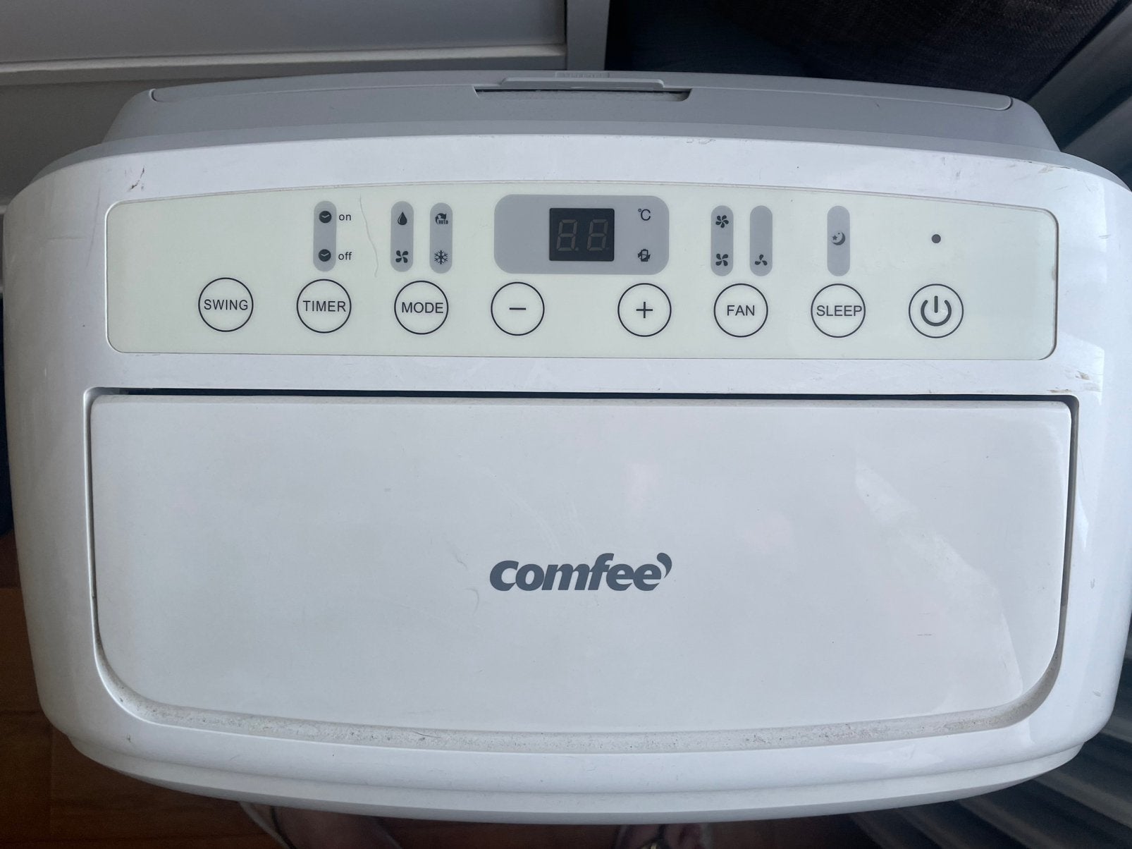 Comfee airco mobiel 9000 Btu uitstekende staat mobiele airco, Ophalen, 3 snelheden of meer, Zo goed als nieuw, Koelen en Ontvochtigen