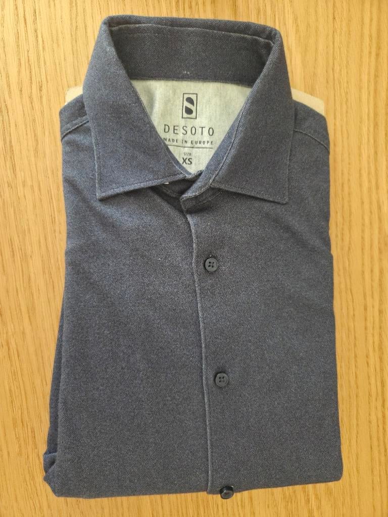 Desoto overhemd nieuw XS 44 blauw denim €129,95, Blauw, Halswijdte 38 (S) of kleiner, Desoto, Nieuw