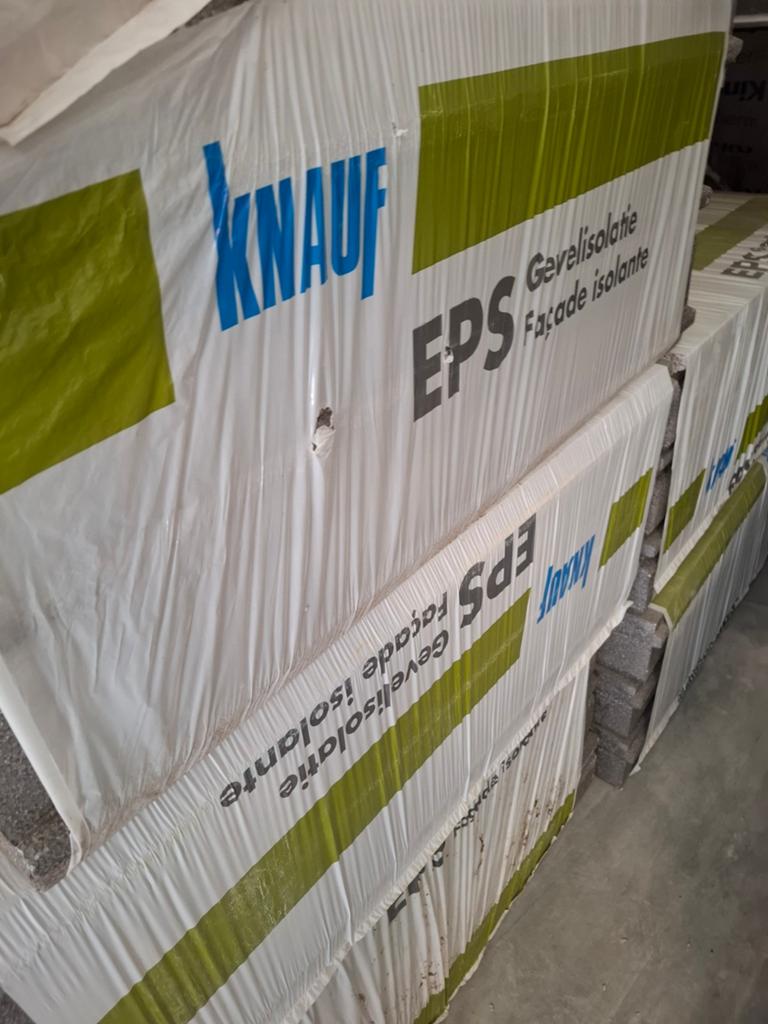 13,5m² EPS Gevel/Vloerisolatie 160mm - 100x50cm platen, Doe-het-zelf en Verbouw, Isolatie en Afdichting, Ophalen, 12 cm of meer