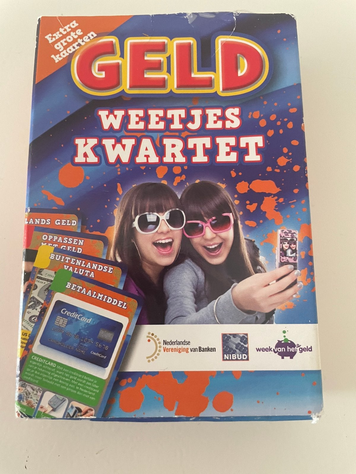 Kwartetspel Geld Weetjes. Compleet., Ophalen of Verzenden, Zo goed als nieuw, Kwartet(ten)