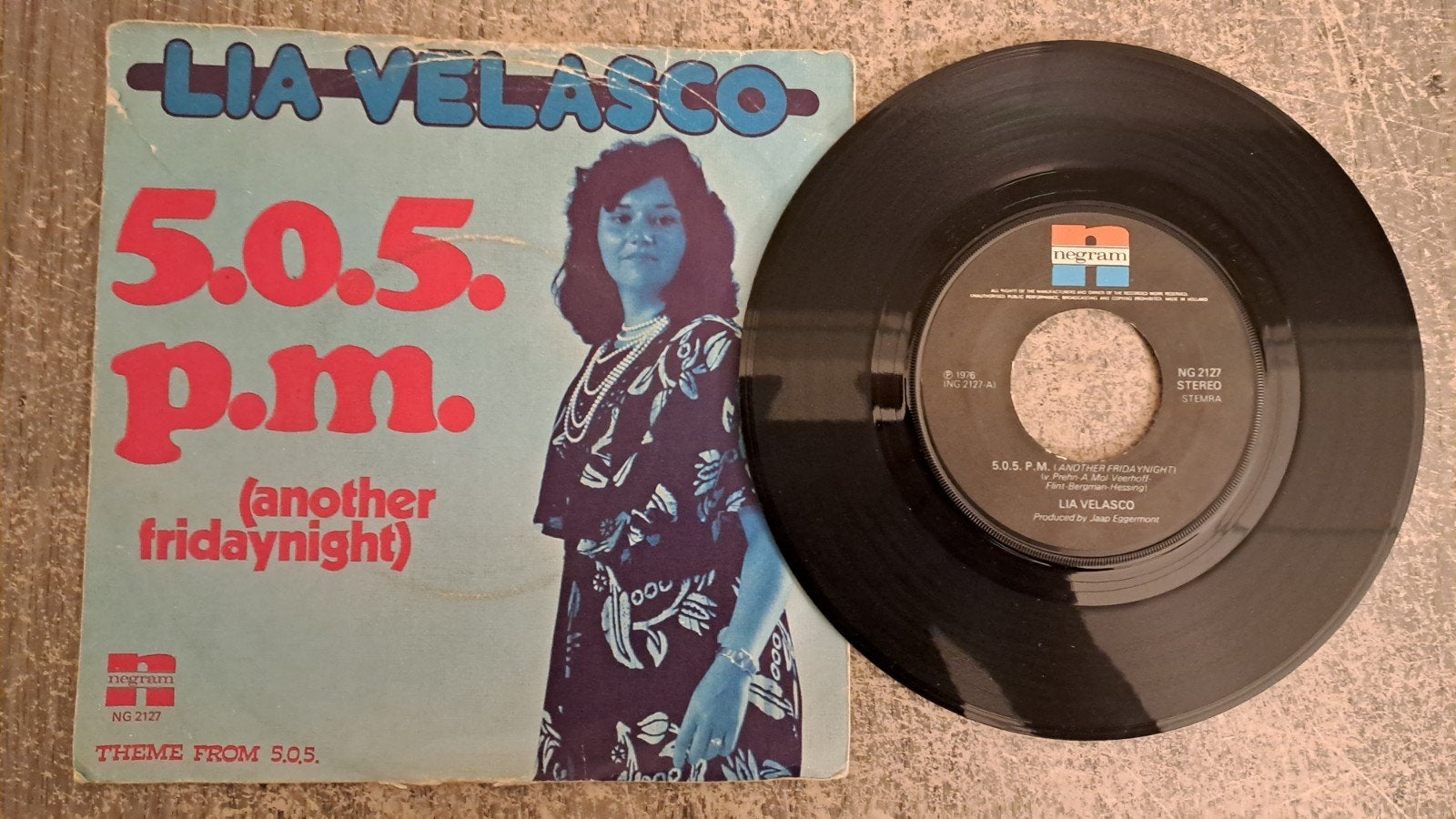 Lia velasco  - 5.0.5. P.M, Gebruikt, 7 inch, Single, Pop