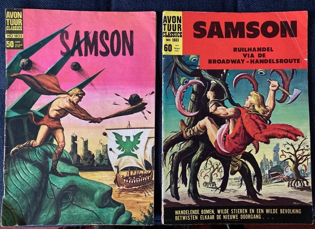 SAMSON stripboeken No 1825 & 1883, Meerdere stripboeken, Ophalen of Verzenden, Gelezen