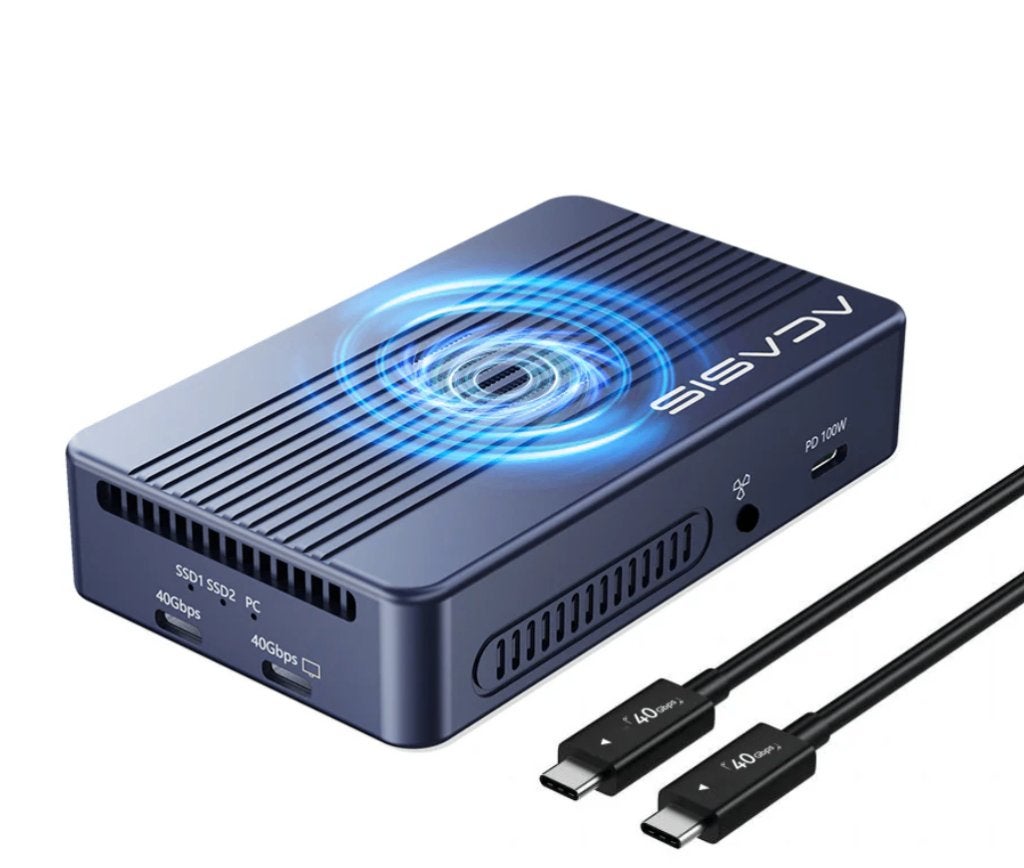 acasis dual bay, Computers en Software, Overige Computers en Software, Ophalen, Zo goed als nieuw