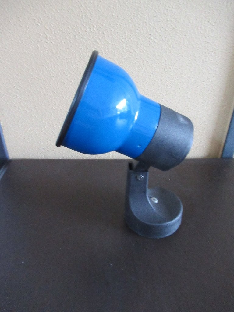 Leuke retro / vintage spot jaren 80 blauw Eighties,, NVT, Gloeilamp, Overige merken, NVT
