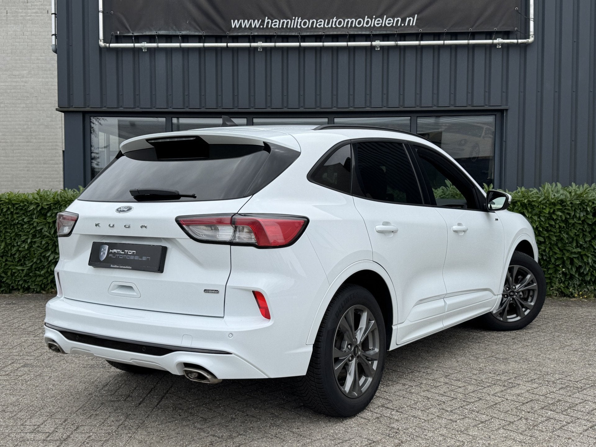 Ford Kuga 2.5 PHEV ST-Line (bj 2021, automaat), Auto's, Dealer onderhouden, Gebruikt, 4 cilinders, Wit