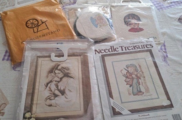 5 Borduurpakketten - Diverse Motieven, Ophalen of Verzenden, Nieuw, Handborduren, Borduurpakket