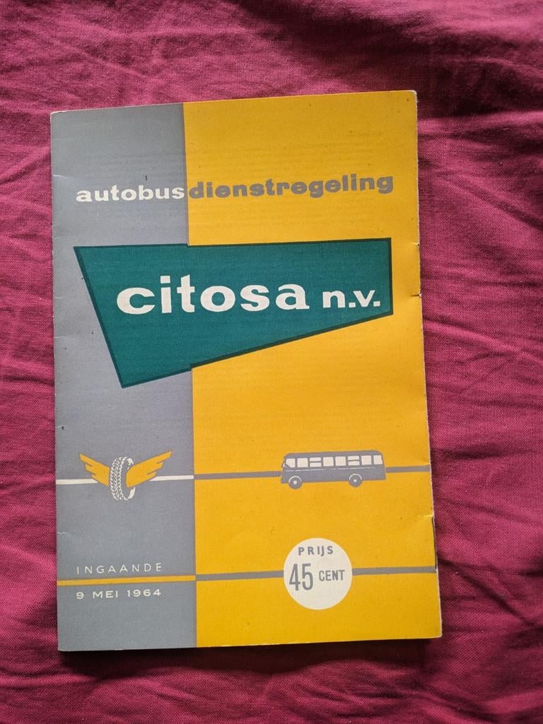 Citosa. Dienstregeling - mei 1964, Verzamelen, Spoorwegen en Tramwegen, Ophalen of Verzenden, Trein, Boek of Tijdschrift