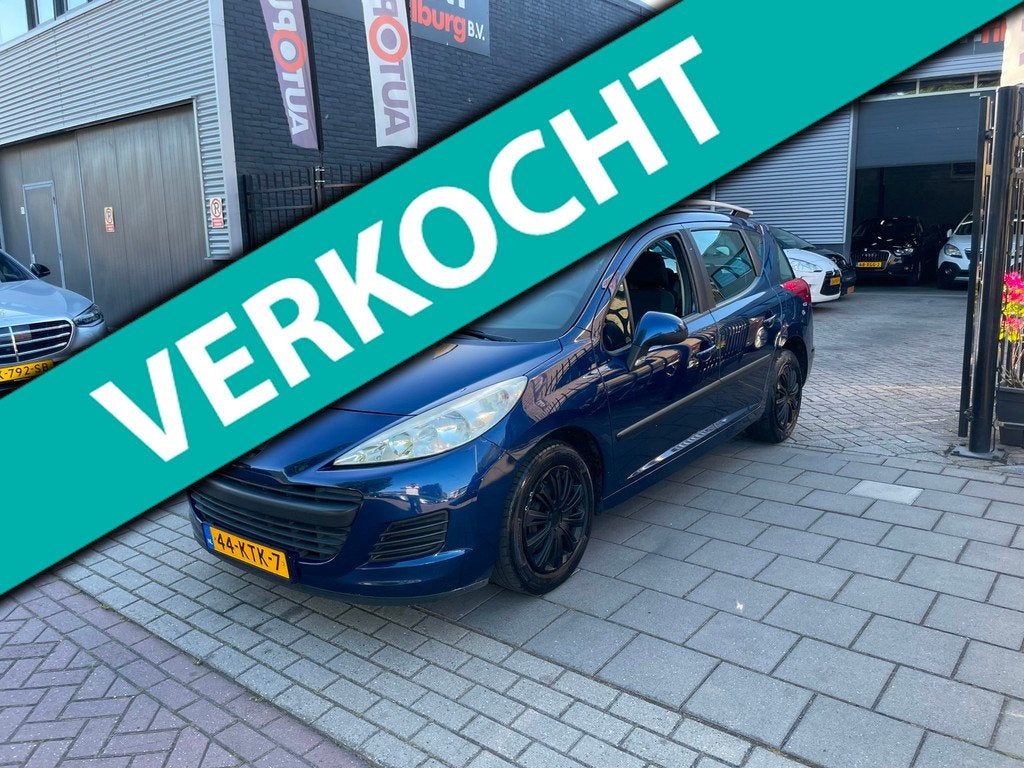 Peugeot 207 SW 1.4 VTi X-line 2e Eigenaar! Trekhaak Airco NA, Voorwielaandrijving, Gebruikt, Blauw, Origineel Nederlands