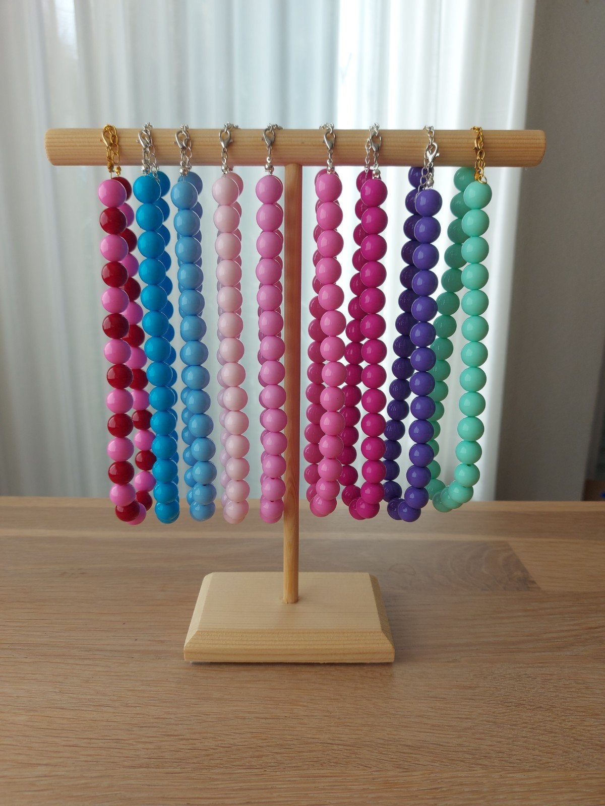 kralen kettingen diverse kleuren, Overige materialen, Verstelbaar, Overige kleuren, Nieuw