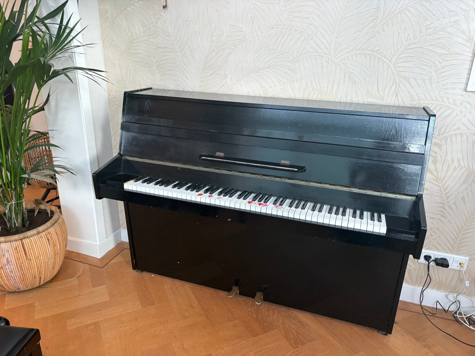 Zwarte piano gratis, Ophalen, Gebruikt, Zwart, Piano
