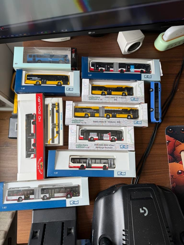 Modelbussen 1:87 BVG, Hochbahn, Arnhem, Groningen, Ophalen of Verzenden, Zo goed als nieuw, Bus of Vrachtwagen, Rietze