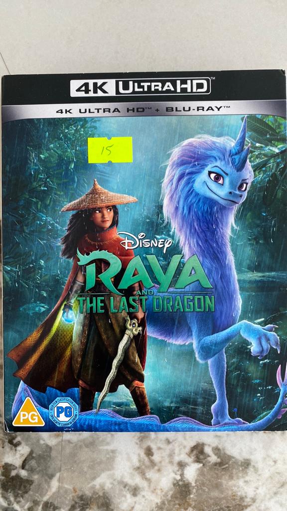 Raya and the last dragon 4K UHD blu ray met slipcover, Ophalen of Verzenden, Zo goed als nieuw, Actie