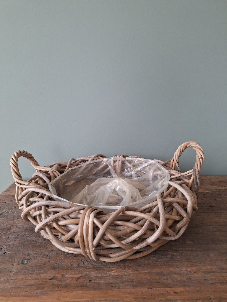 Ronde mand., Ophalen, Met handvatten, Rond, Zo goed als nieuw