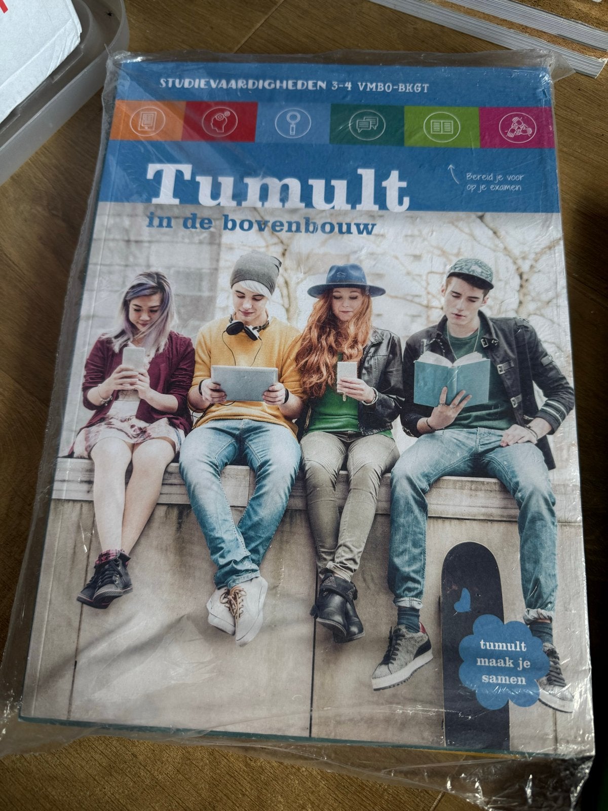 Tumult in de bovenbouw VMBO-BKGT Studievaardigheden, Ophalen of Verzenden, Nieuw, VMBO, Overige vakken