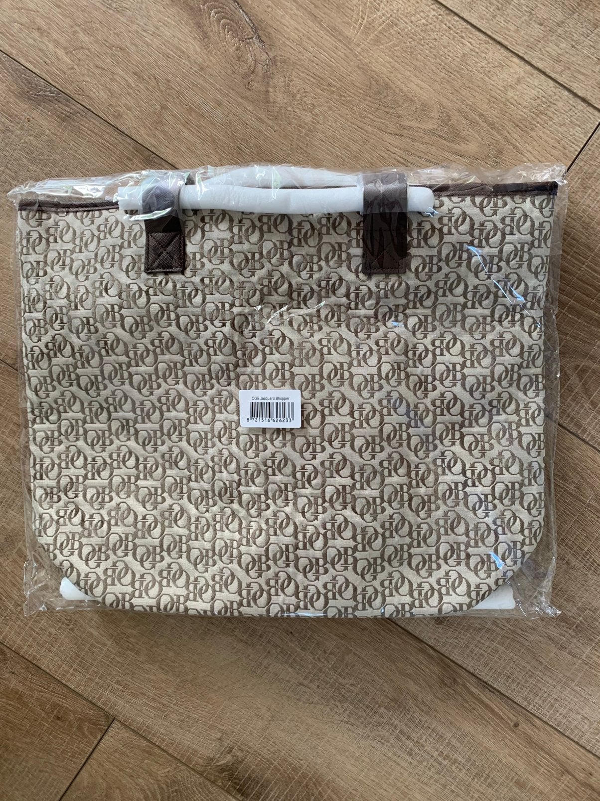 Olcay Gulsen shopper / tas / Jacquard motief. NIEUW, Ophalen of Verzenden, Nieuw, Beige, Shopper