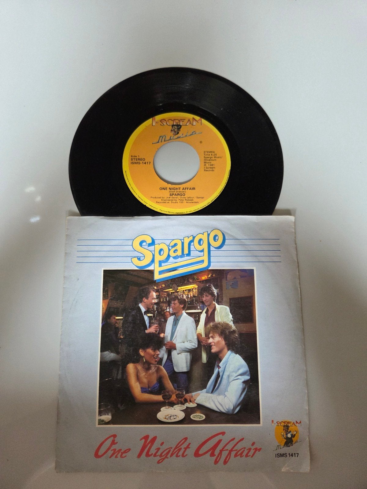 Spargo - One night affair, Ophalen of Verzenden, Gebruikt, 7 inch, Pop