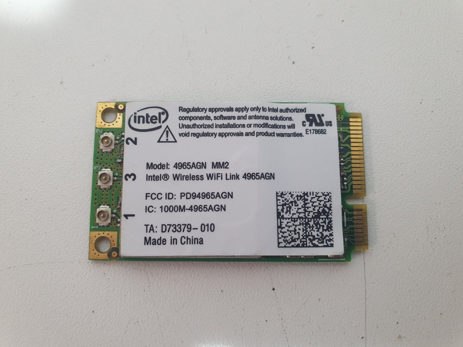 Intel Wireless WiFi Link 4965AGN — Mini PCIe WiFi kaart, Computers en Software, Intern, ., Intel, Ophalen of Verzenden