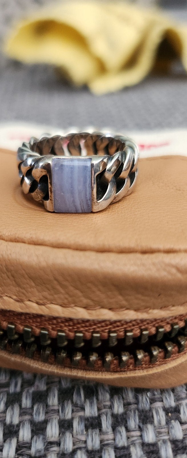 Nieuwe Buddha to Buddha ring chain agate maat 16, Sieraden, Tassen en Uiterlijk, Ringen, Nieuw, Ophalen of Verzenden, Kleiner dan 17