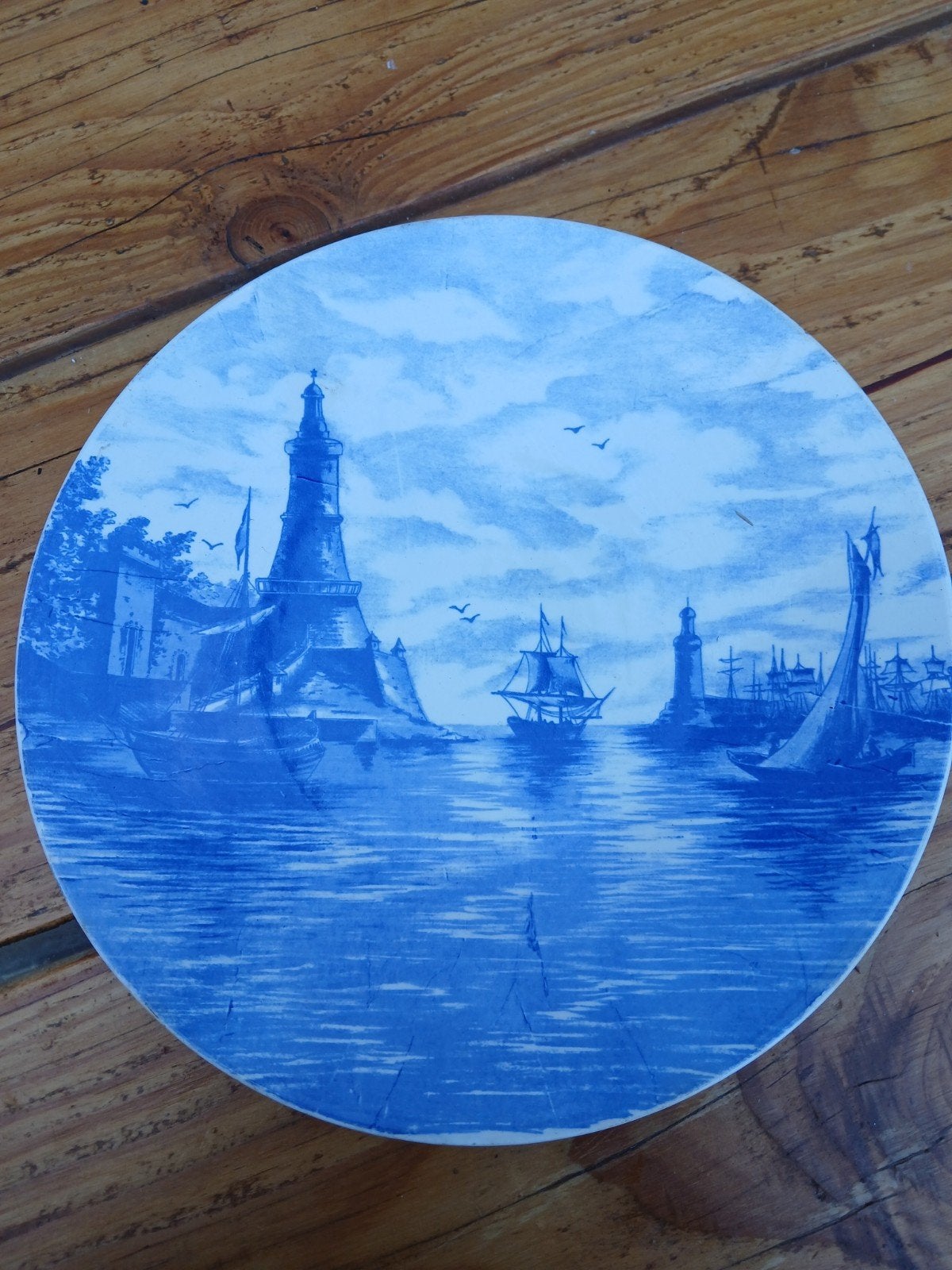 Wandbord Villeroy en Boch haventafereel, Ophalen of Verzenden