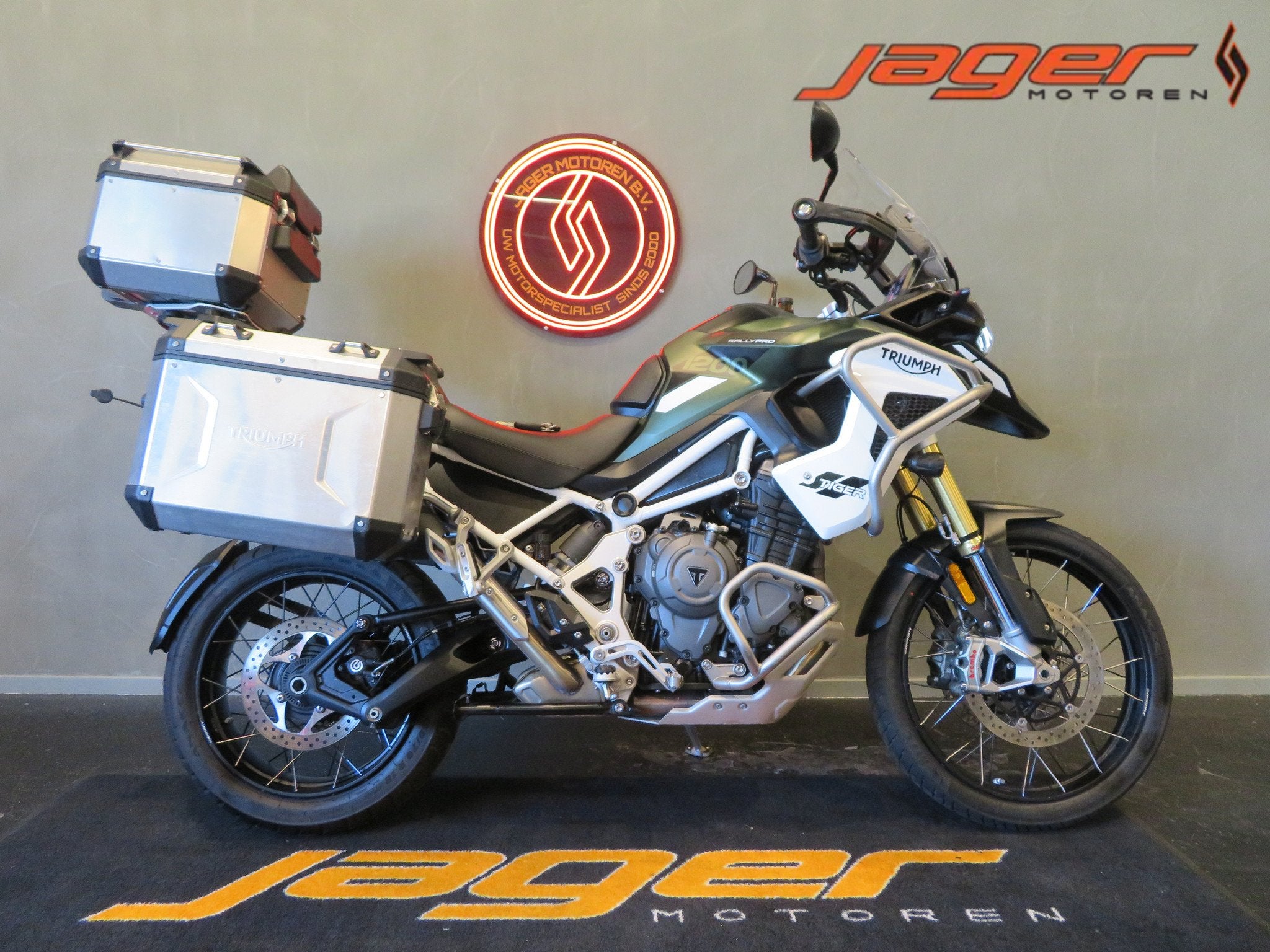 Triumph TIGER 1200 RALLY PRO KOFFERS HISTOR (bj 2022), Motoren, Motoren | Triumph, 1160 cc, Bedrijf, Toermotor