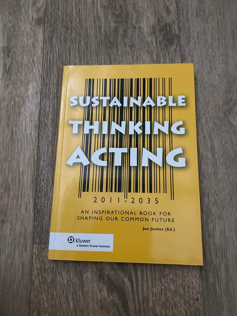 Sustainable Thinking Acting - Jan Jonker (Ed.), Ophalen of Verzenden, Gamma, Zo goed als nieuw, HBO