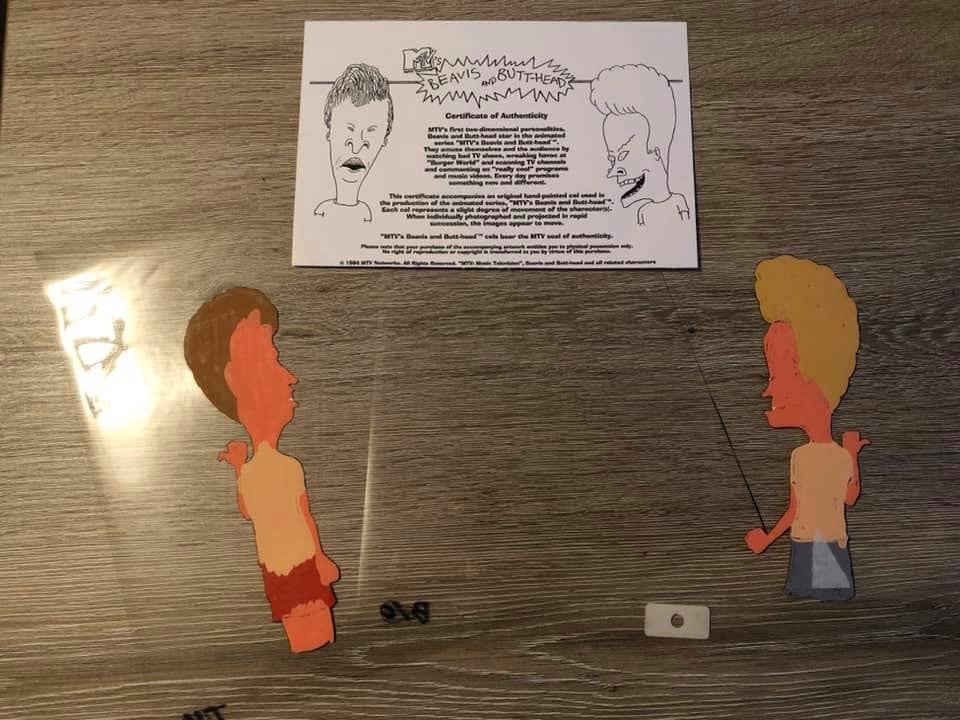 Beavis and Butthead Animation Cellen met Certificaat., Ophalen of Verzenden, Zo goed als nieuw, Tv, Overige typen