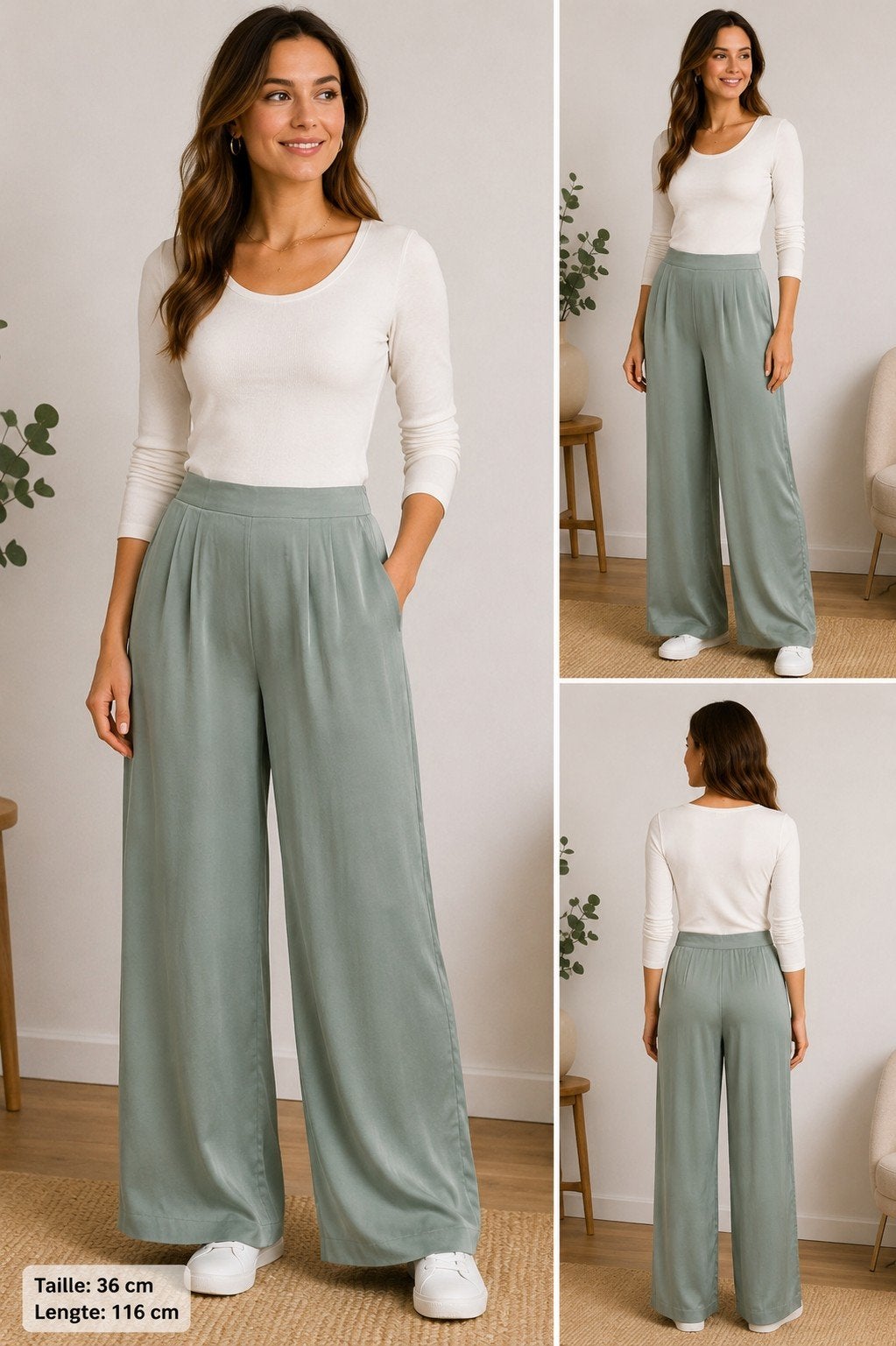 By Endresz 100% Viscose Pantalon  maar S, Kleding | Dames, Ophalen of Verzenden, Zo goed als nieuw, En dress, Maat 36 (S)