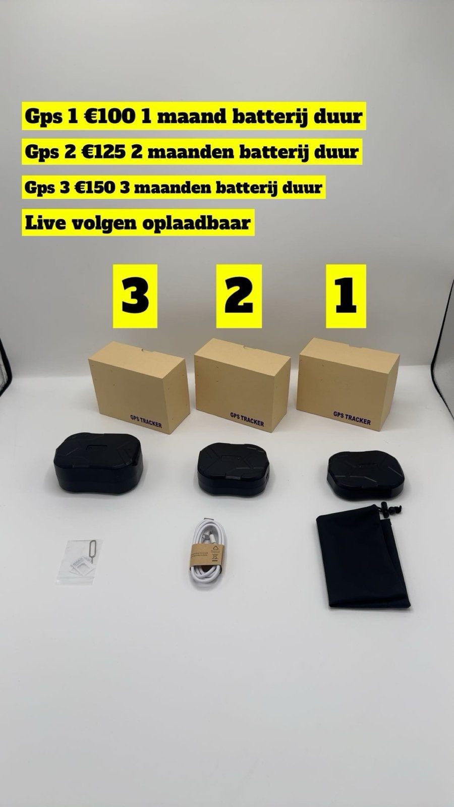 GPS Tracker met lange batterijduur - Live volgen, Auto diversen, Auto-accessoires, Ophalen of Verzenden, Nieuw