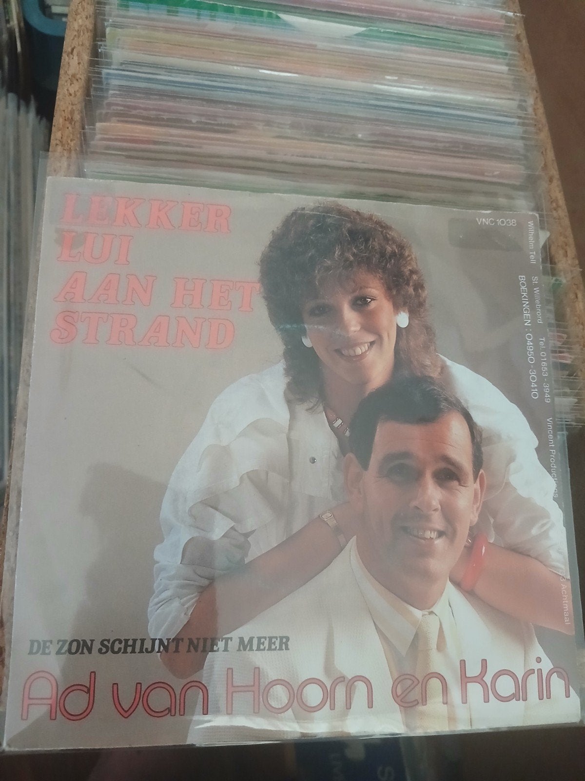 AD VAN HOORN & KARIN lekker lui aan het strand VNC 1038, Cd's en Dvd's, Vinyl | Nederlandstalig, Ophalen of Verzenden, Zo goed als nieuw