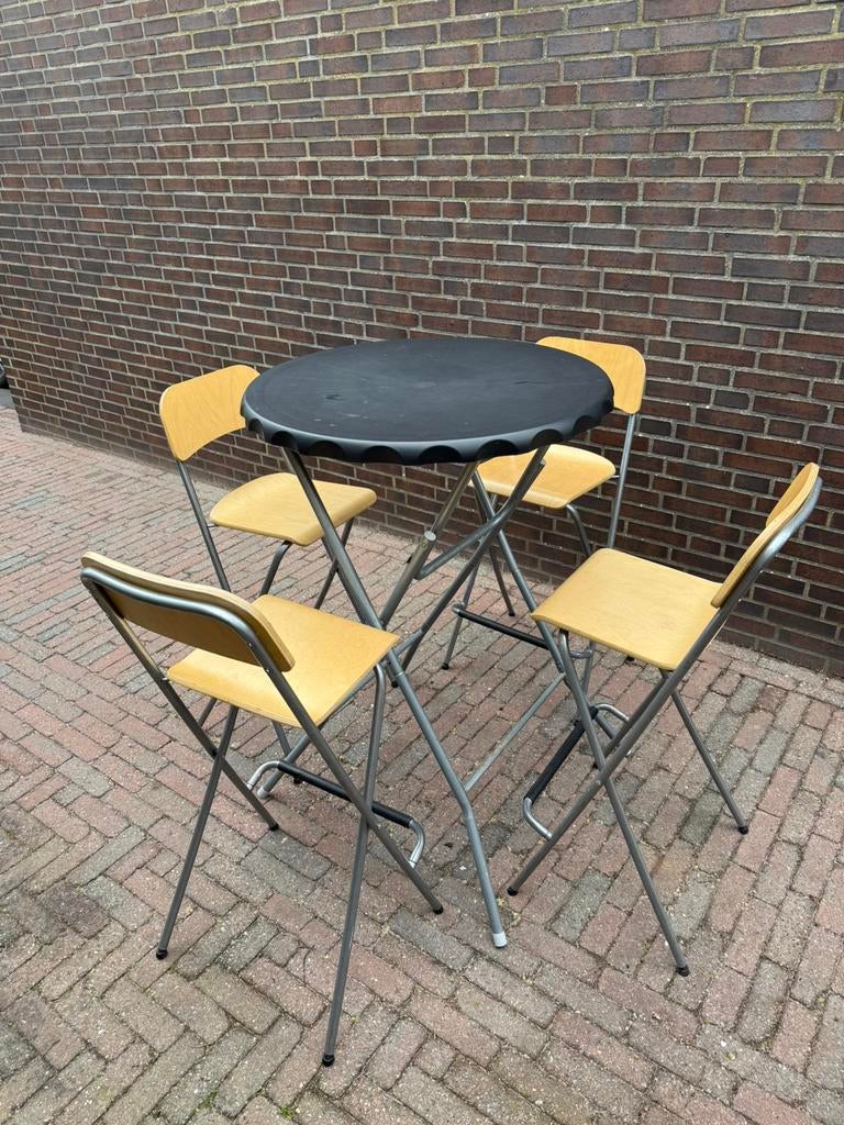 Barkrukken te huur, Huis en Inrichting, Barkrukken, Zo goed als nieuw, 60 tot 90 cm, 4 krukken, Ophalen
