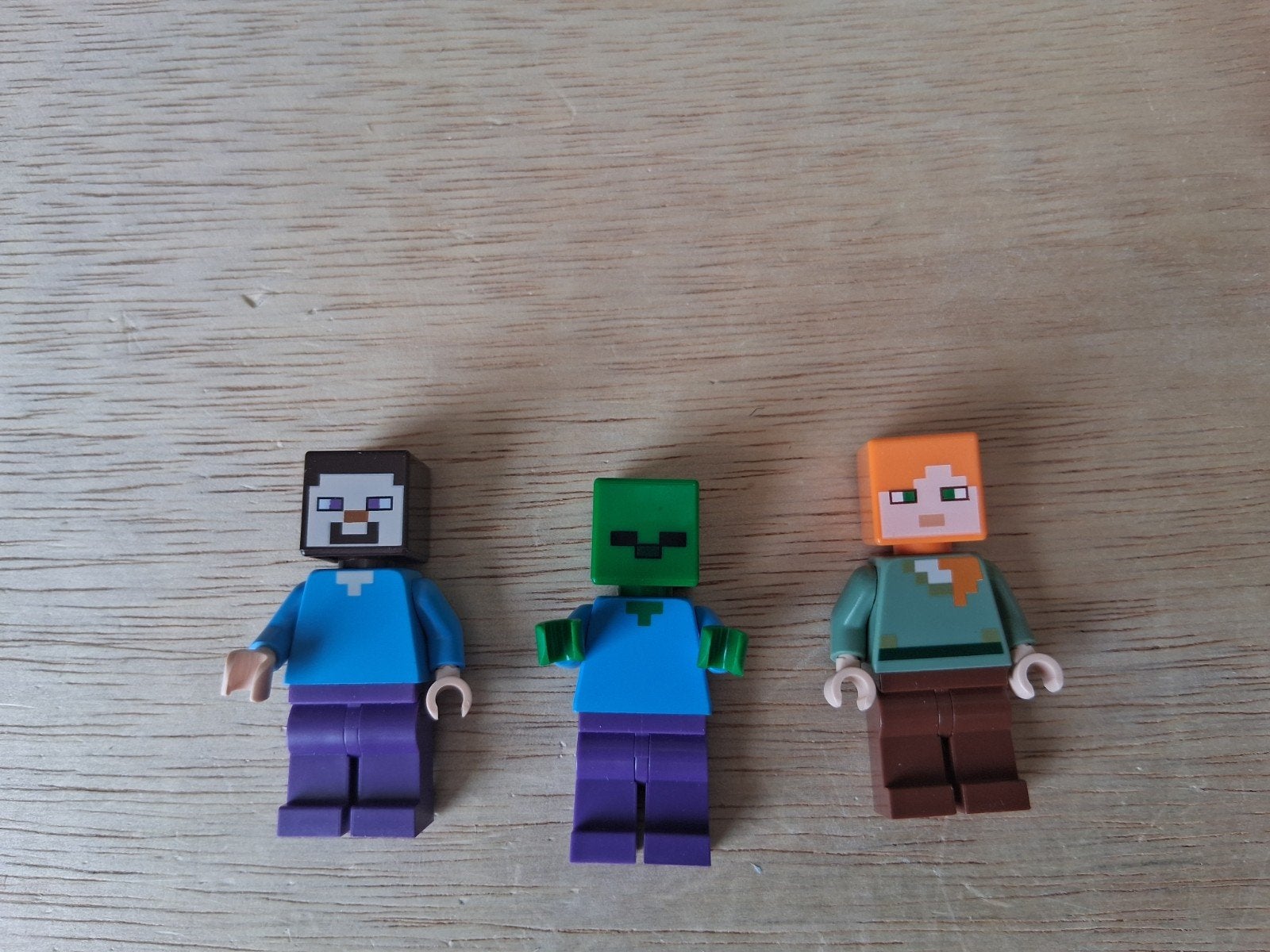 3 minifigures Lego Minecraft., Ophalen of Verzenden