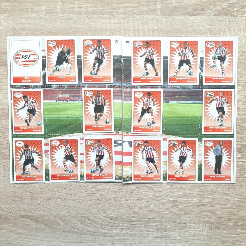 PSV Eindhoven voetbalplaatjes seizoen 2007-2008 NIEUW staat!, Verzenden, Nieuw, PSV, Poster, Plaatje of Sticker