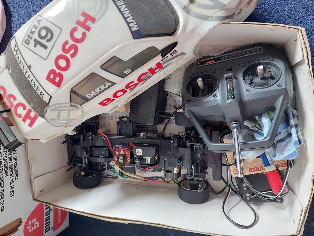 Tamiya Alfa Romeo 155 V6 TI Bosch RC model compleet, Ophalen of Verzenden, Groter dan 1:32, Auto, Tamiya