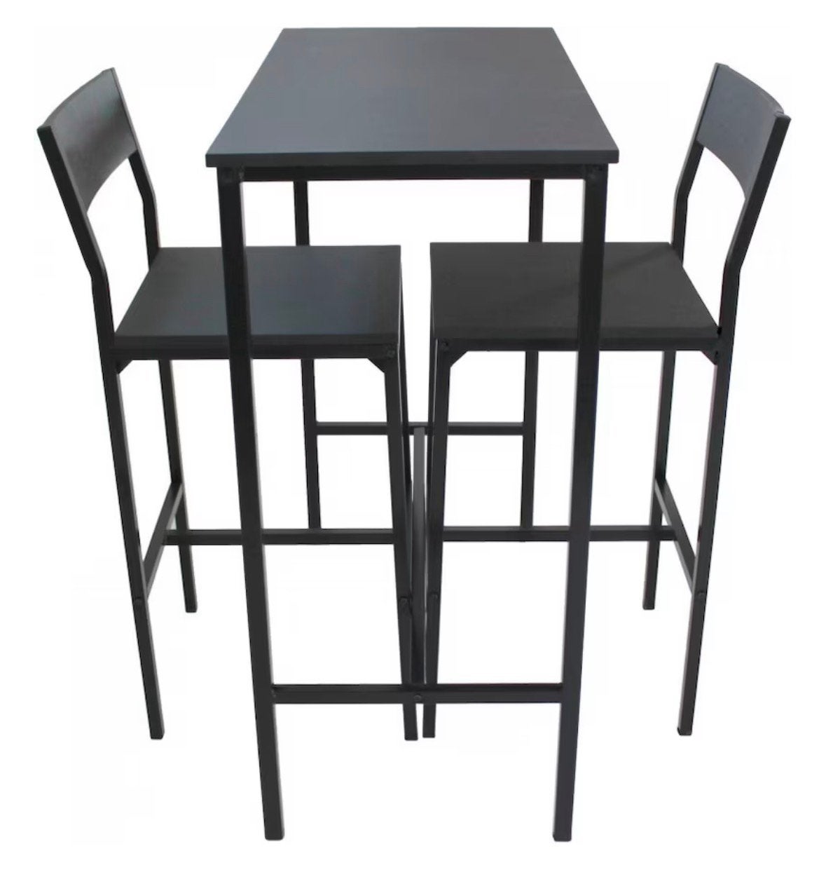Bar table with 2 chairs, Ophalen, 60 tot 90 cm, Zo goed als nieuw, Metaal